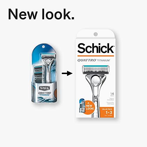 SCHICK Schick Quattro Titanium Razor for Men Value Pack by Schick