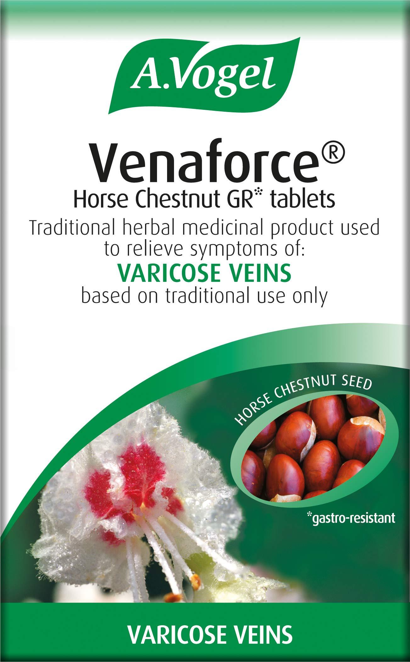 A.Vogel A.Vogel Venaforce Horse Chestnut Tablets | Relieve Symptoms of Varicose Veins, Tired Aching Legs, Leg Cramps & Swollen Ankles | 60 Tablets
