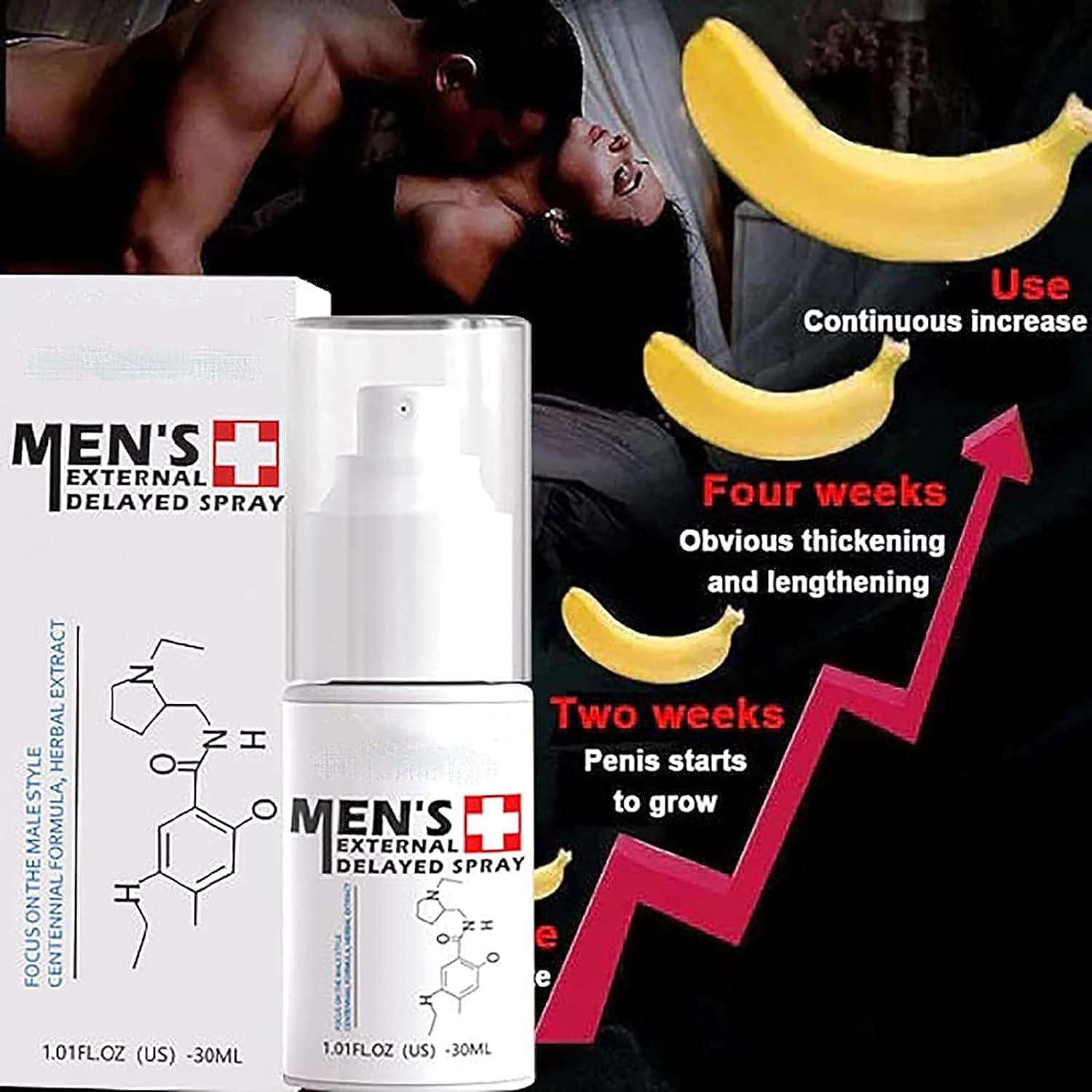 Hliloy JJLBRO Men's Long Lasting Delay Stronger Spray,JJLBRO Men's Spray Long Lasting Delay,JJLBRO Men's Energy Strength Spray, JJLBRO Men's XXL Massage Care Cream,All Night Enhancer Spray (3PC)