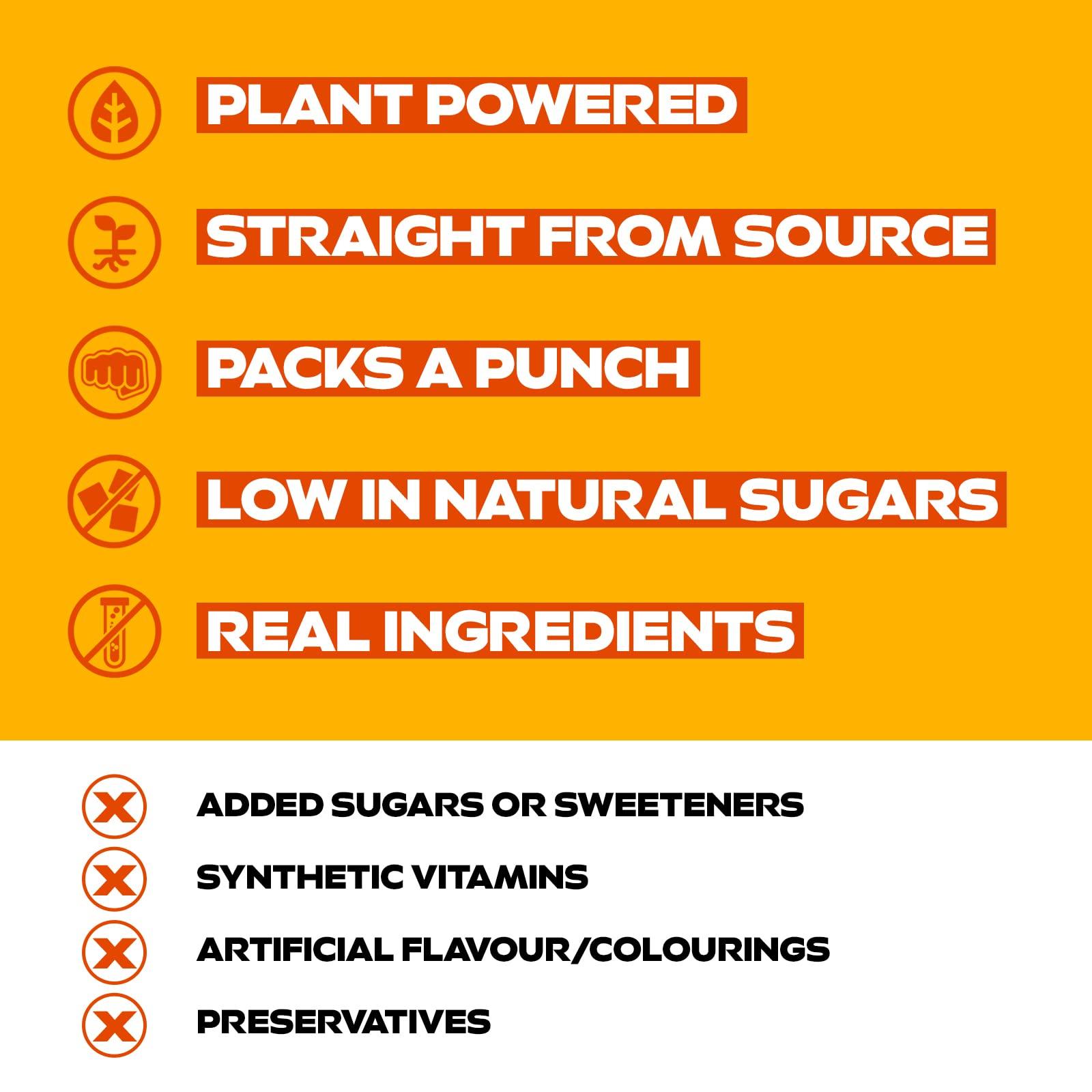 MOJU MOJU Ginger Shots (12x60ml) | Immune Support,Energy Booster, Natural Ingredients, No Added Sugars or Sweeteners, Vegan