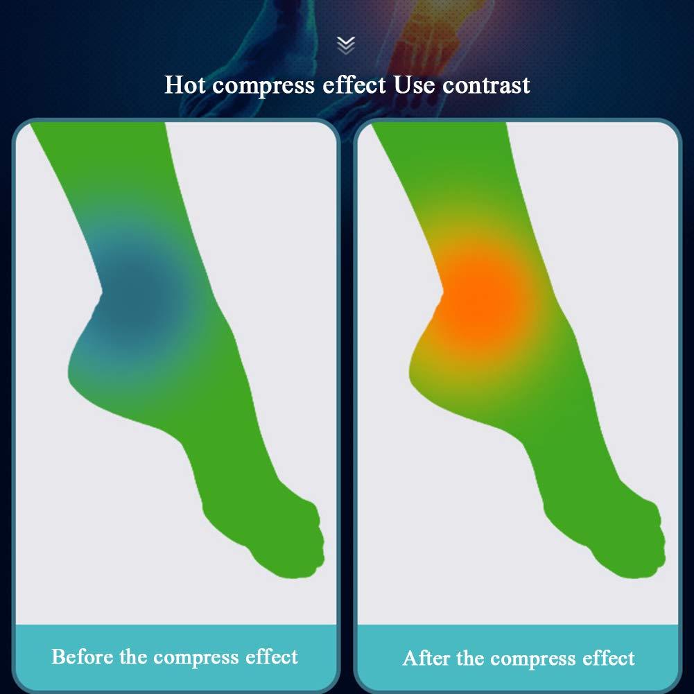 LIJBN Ankle Warmers,Heated Ankle Brace Wrap Heated Foot Socks Hot Therapy Foot Wrap Compression Support for Achilles Tendonitis, Sprain Swelling,Arthritis,Injury Joint Recovery Fit Left And Right Foot