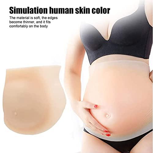 XRSMOU XRSMOU Silicone Fake Pregnant Belly, Soft and Realistic, Fake Belly, Fake Pregnant Woman, Fake Baby Belly,for Actor Performances, Movie Props (3months)