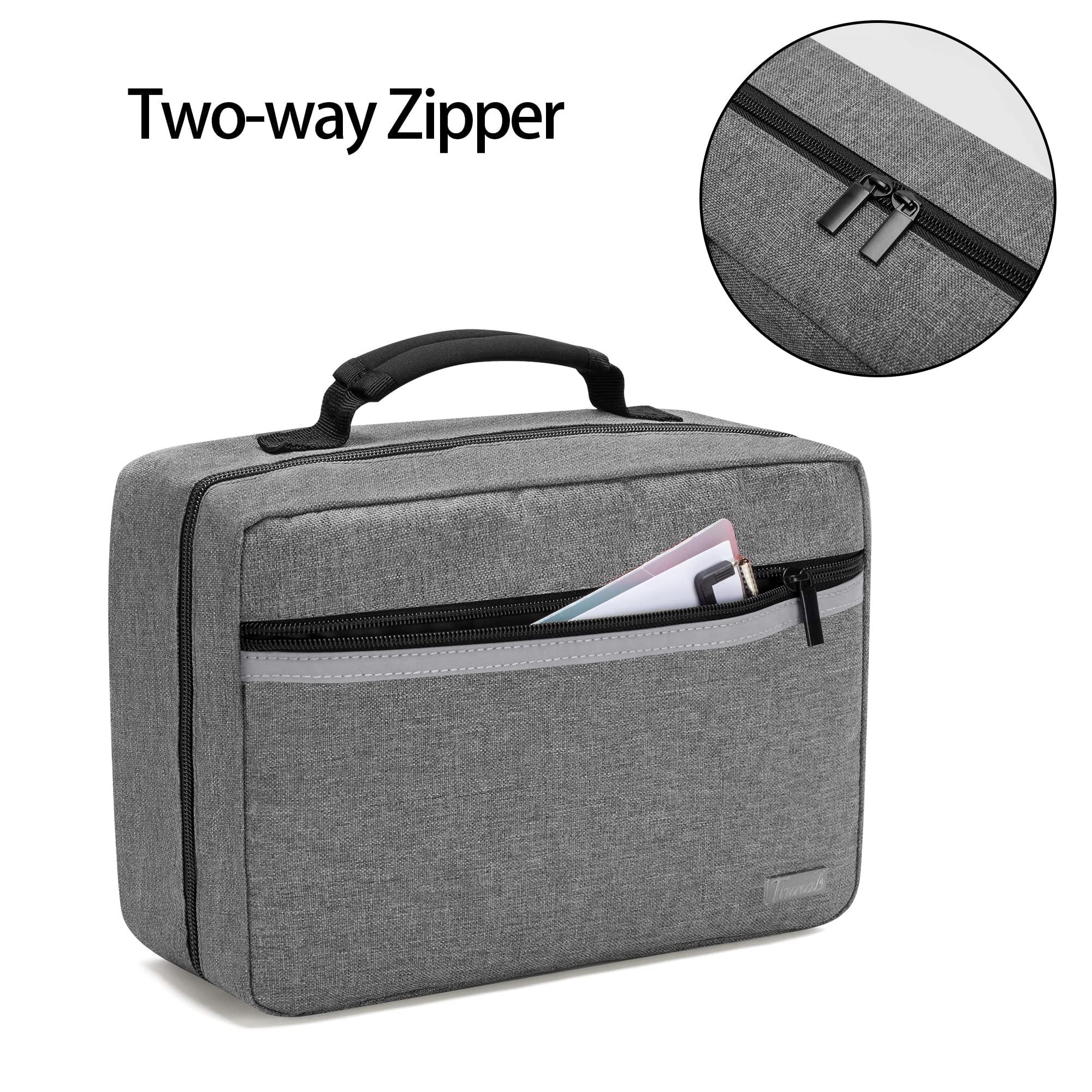 Trunab Trunab Small Medical Bag Empty, First aid Bag with 2 Inner Flap, Portable Emergency Kits Trauma Bag with More Storage for Medical Supplies, Grey - Patented Design