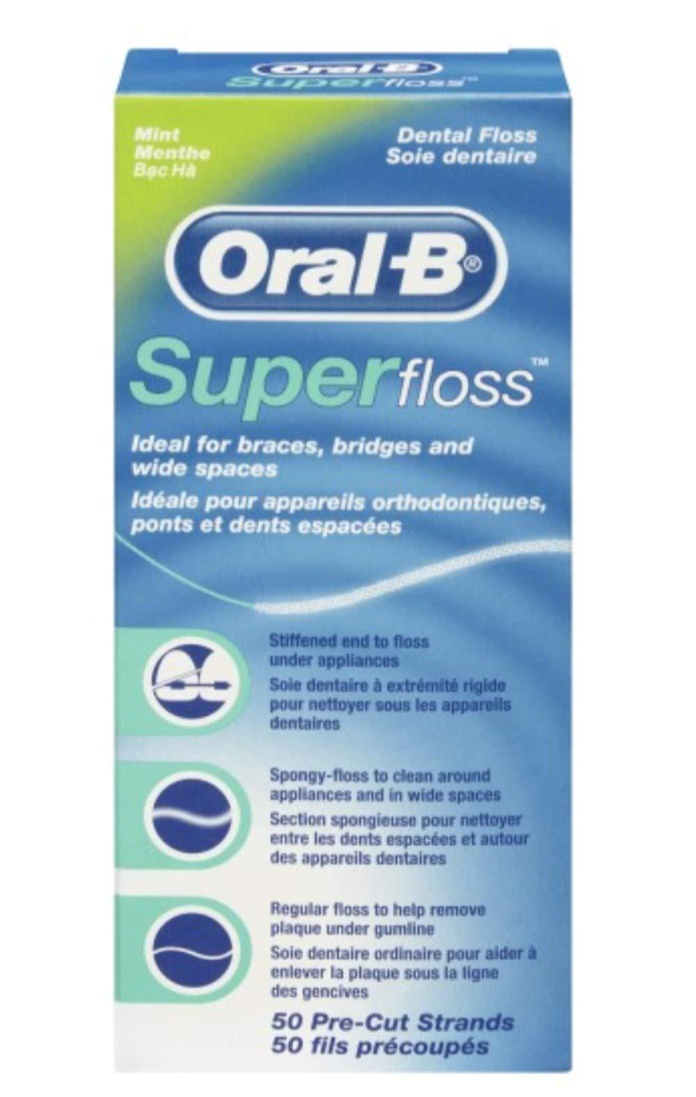 Oral-B Oral-B Superfloss Dental floss 50 pieces, Pack of 12 (12x 50 pieces)