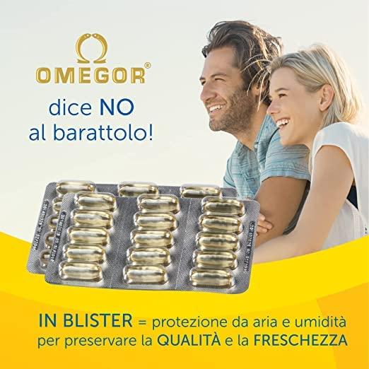 OMEGOR OMEGOR Vitality 1000-90 Capsules - Omega-3 with 800mg EPA/DHA per Capsule | The Only Omega-3 IFOS 5-Star Certified Since 2006 | 90% Omega-3 in rTG Form | High Dosage EPA and DHA