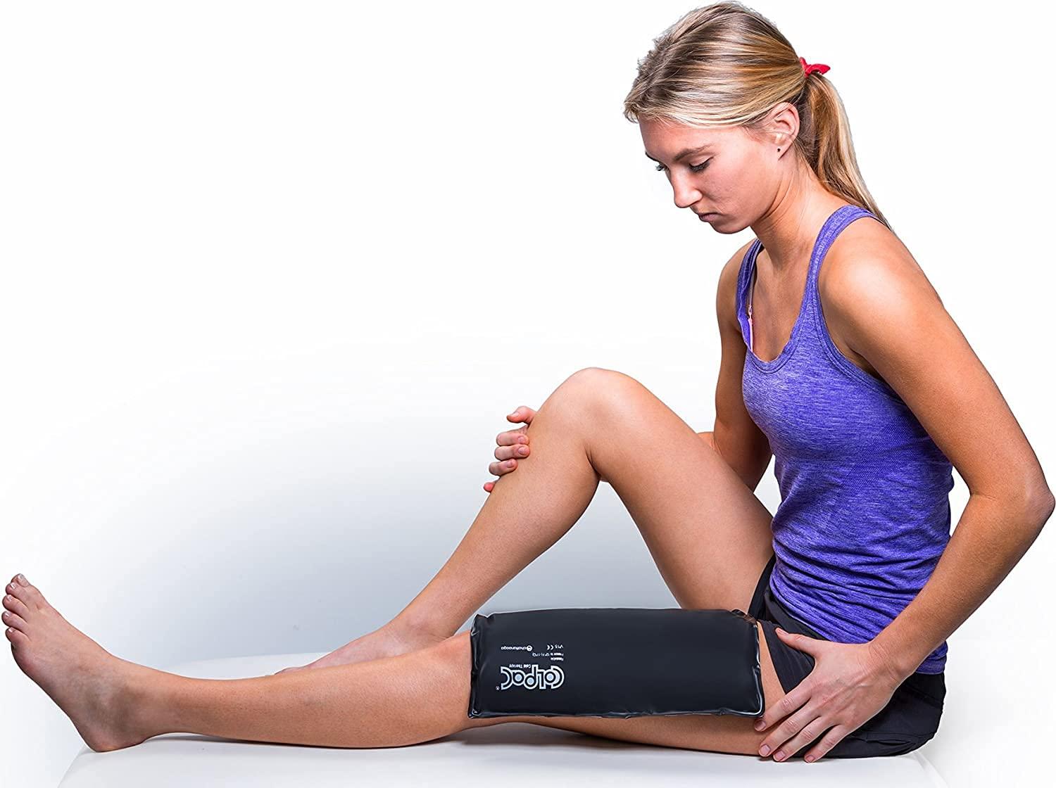 Chattanooga Chattanooga ColPac - Reusable Gel Ice Pack - Black Polyurethane - Standard - 10 in x 13.5 in - Cold Therapy - Knee, Arm, Elbow, Shoulder, Back - Aches, Swelling, Bruises, Sprains, Inflammation