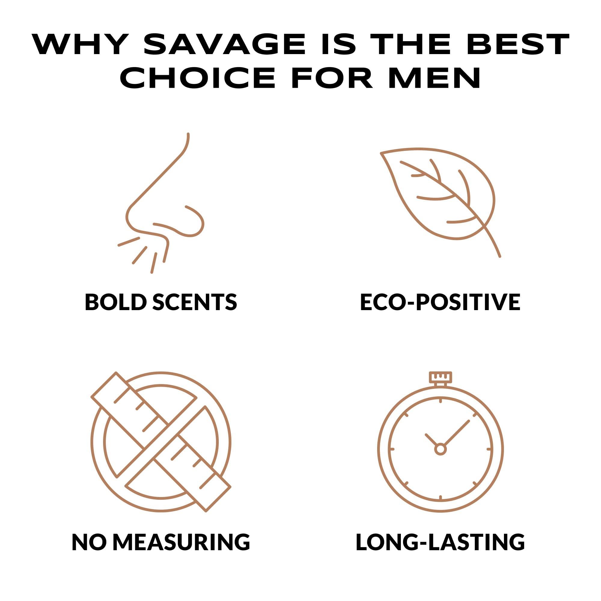 Savage for Him Savage for Him - Laundry Fabric Softener Dryer Sheets for Men - Premium Scented Dyer Sheets - Warrior Scent - No Plastic Jug - Compact & Travel-Friendly - 40 Sheets