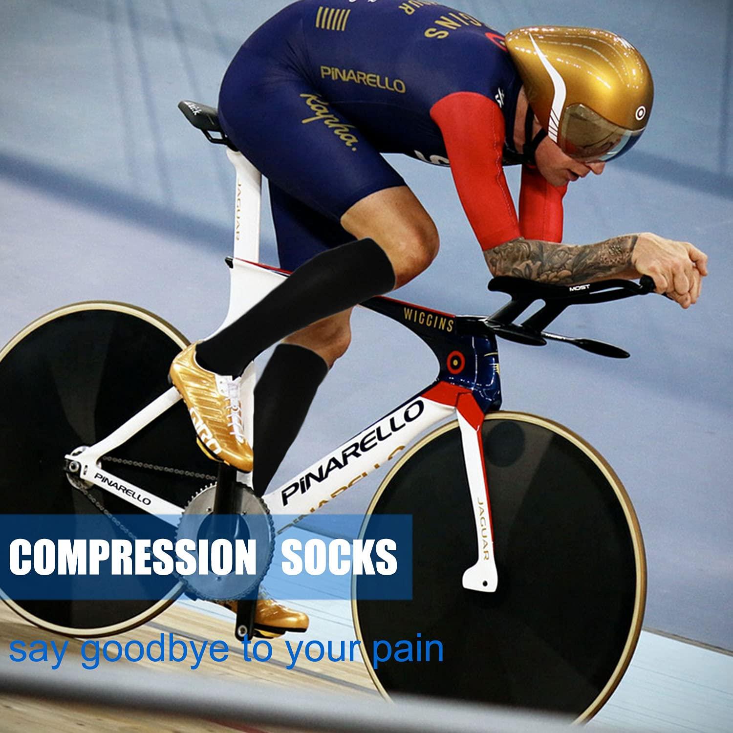 Aoliks Compression Socks for Women & Men Circulation (4 Pairs)- Best Support for Nurses, Running, Hiking, Medical, Pregnancy