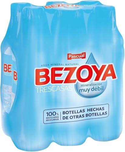 Pascual Bezoya Natural Mineral Water - Pack of 6 x 1L