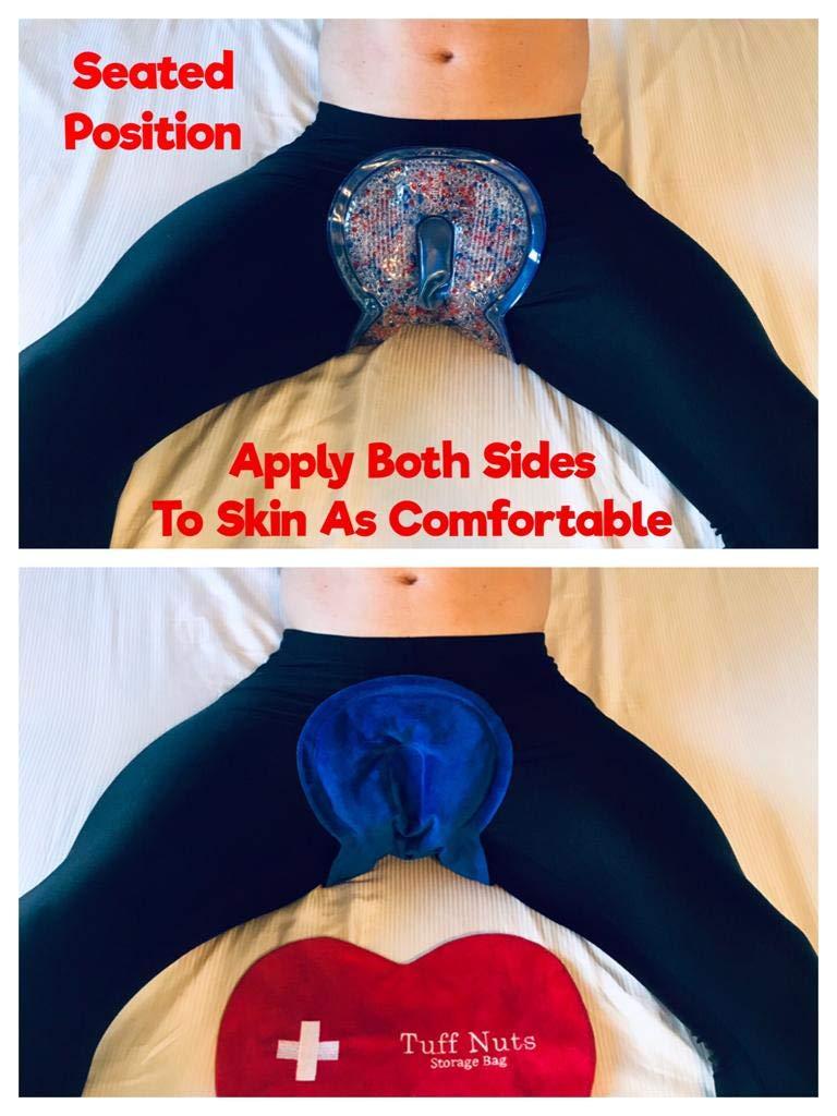 Tuff Products Co. TUFF Nuts Ice Packs for Vasectomy Testicles Injuries Recovery Frozen Peas, Male Reusable Cold Hot Pack Therapy, Urology Pain Relief Gel Beads Compress, Perfect Non Toxic Remedy Men's Treatment