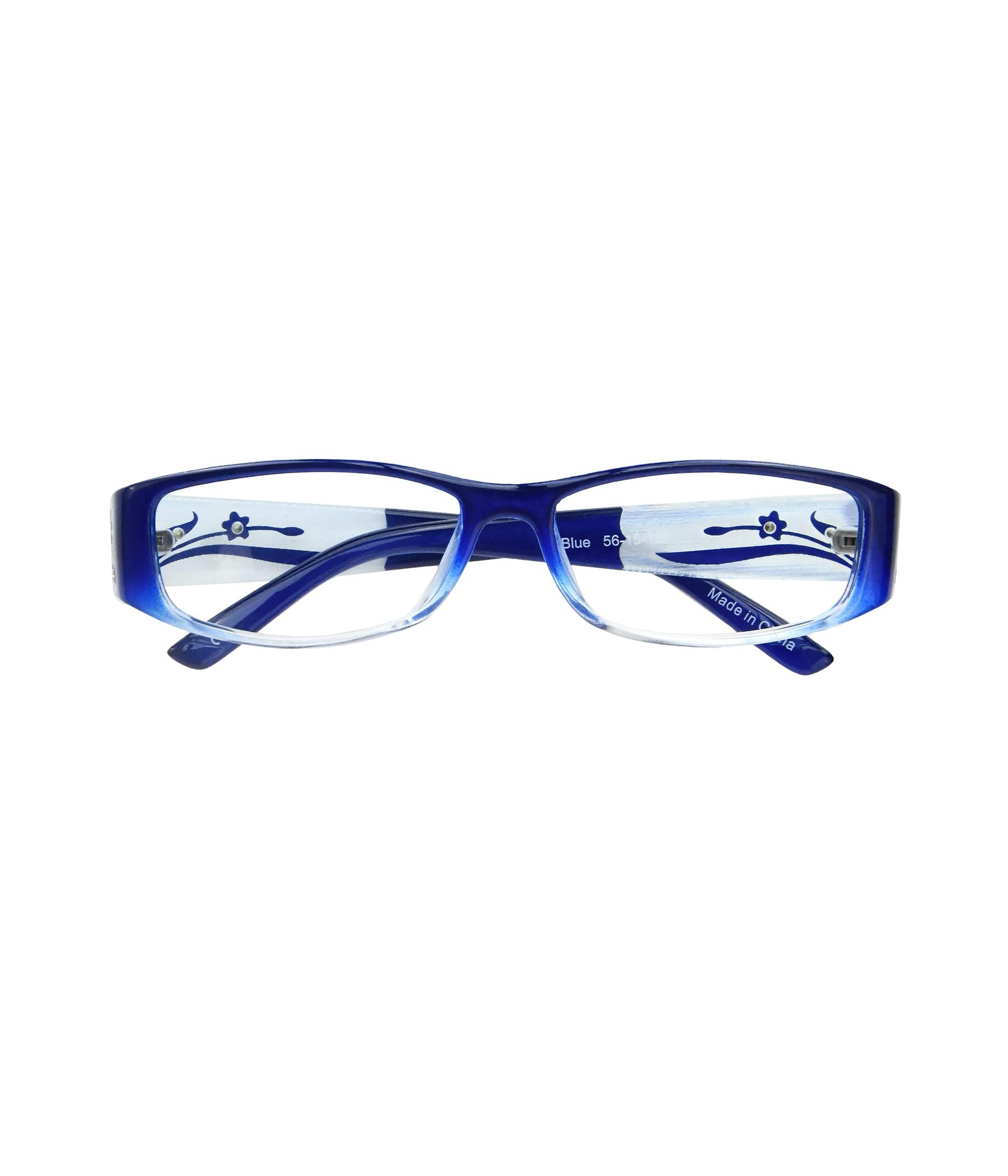 EYEBOGO EYEBOGO Kaylee Stylish Reading Glasses for Women (Blue, 3.75)