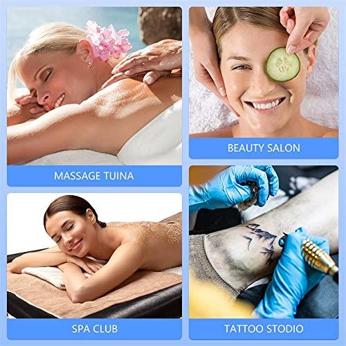 Highdi Highdi Massage Bed Cover with Face Hole Washable Massage Bed Sheet Cover Beauty Massage SPA Couch Cover Elastic Cord Edge All-round Wrap for Massage Bed (185 * 70cm,Deep purple)