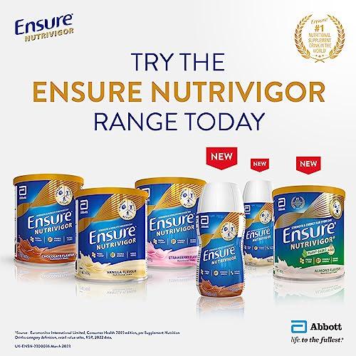 Ensure Ensure NutriVigor Nutritional Shake | 400g | Vanilla Flavour |Support Strength, Energy and Immunity | Food supplement with Protein, 27 Vitamins and Minerals | With Vitamin D, Vitamin C and Vitamin B