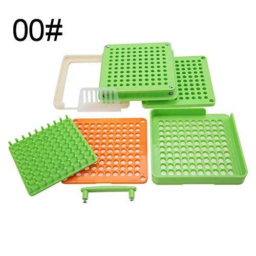 ZJchao Capsule Filling Manual Machine, 2 Types 100 Holes Empty Capsule Filler With Powder Spreader Plates Capsules Filling Tool, certification(00#)