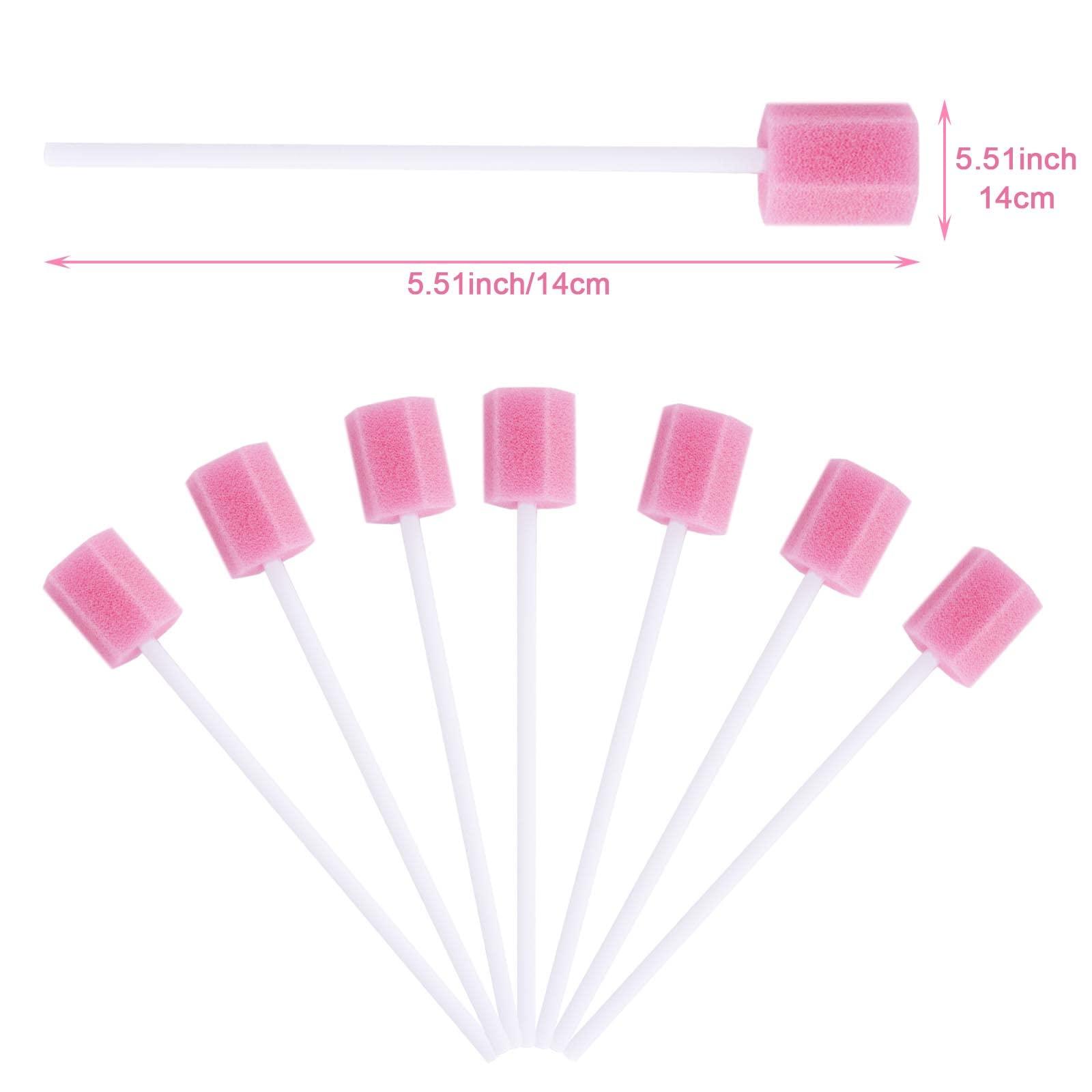 AWAVM AWAVM Oral Swabs Pack of 50 Sponge Swabs Mouth Cleaning Sponge Swab Dental Stick for Teeth Cleaning, Foam Swab Sticks for Oral Care, Medical Tools Sponge for Oral Hygiene Procedures