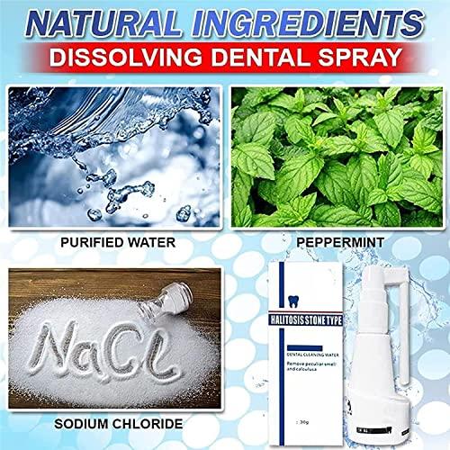 Anshka 30ml Calculusfree Dissolving Dental Spray,Dental Calculus Remover Teeth Cleaner,Mouth Refreshing Spray,Plaque Remover for Teeth Mouthwash,Intensive Stain Removal Toothpaste (2pcs)