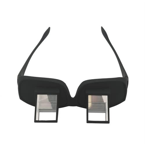 heeguosons Lazy Readers Glasses, Bed Prism Spectacles Horizontal Mirror Lazy Glasses Lazy Eye Glasses for Laying Down Reading, Watch TV, Play Phone Games in Bed