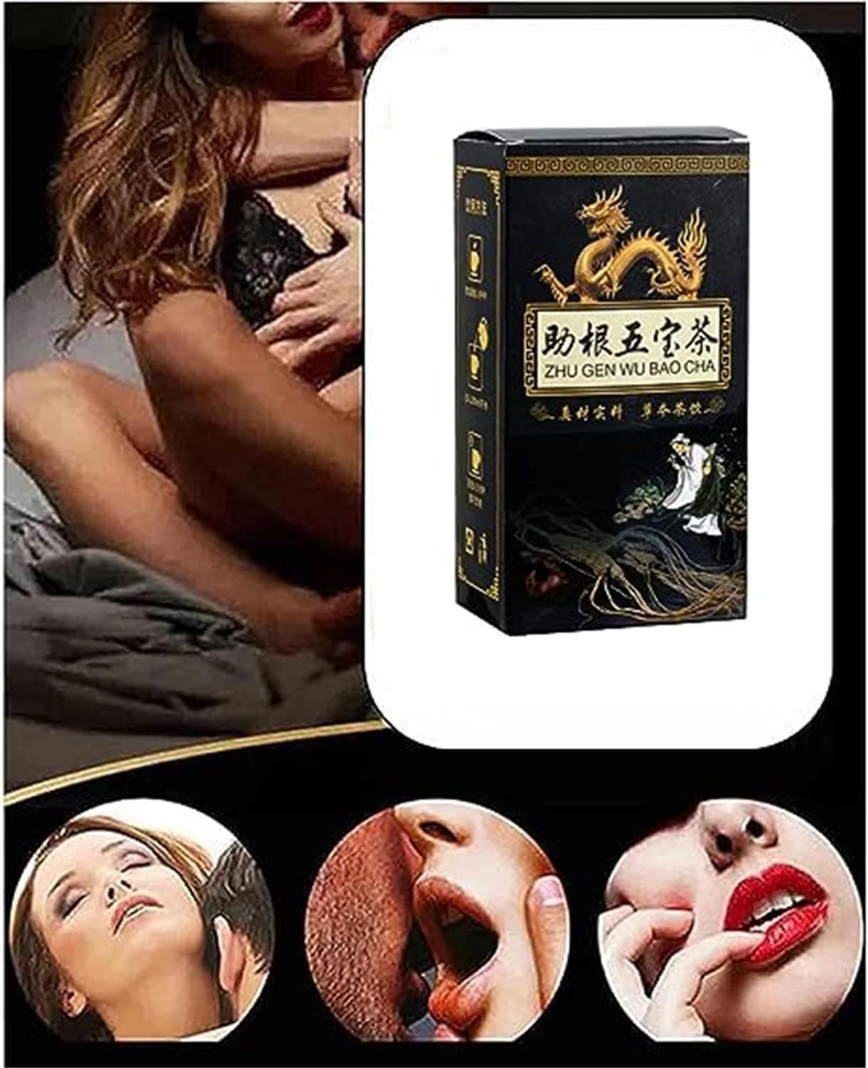 Hualabo Ginseng Five Treasures Tea Kidney Tea, Kidney Tea Formula Ginseng Five Treasure Tea, Mens Essentials Kidney Tea, Liver and Kidney Care Tea, Tonify Kidney for Men (1Box)