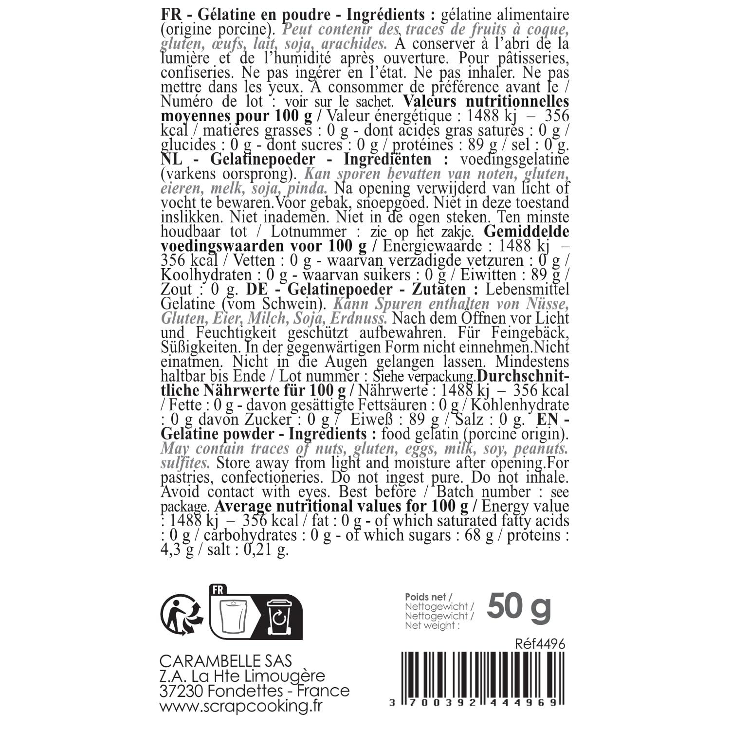 ScrapCooking Scrap Cooking Gelatin powder - 50 g