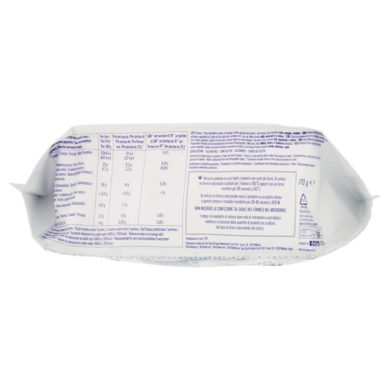 SAN CARLO PATATINE SAN CARLO 1936 IL CARTOCCIO 170 GR