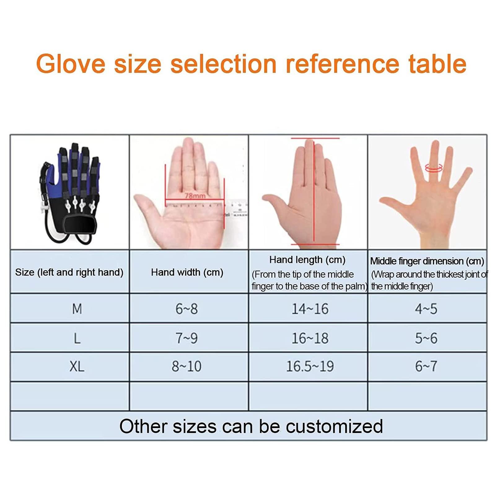 ZZBB ZZBB Rehabilitation Robot Gloves Electric Stroke Hemiplegia Finger Wrist Training Equipment Finger Straightening Brace Guard Protector for Patients with Hand Dysfunction,Left,M