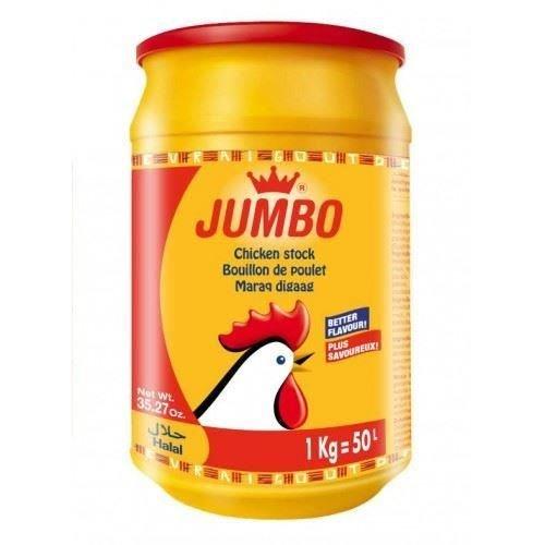 Jumbo Jumbo Chicken Stock - Bouillon de Poulet (Halal) - 1kg (Pack of 2)