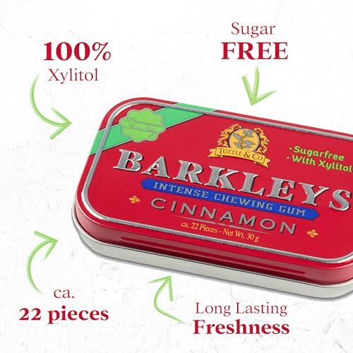 Barkleys Barkleys Sugar Free Chewing Gum with Cinnamon Gum 9 x 30 g