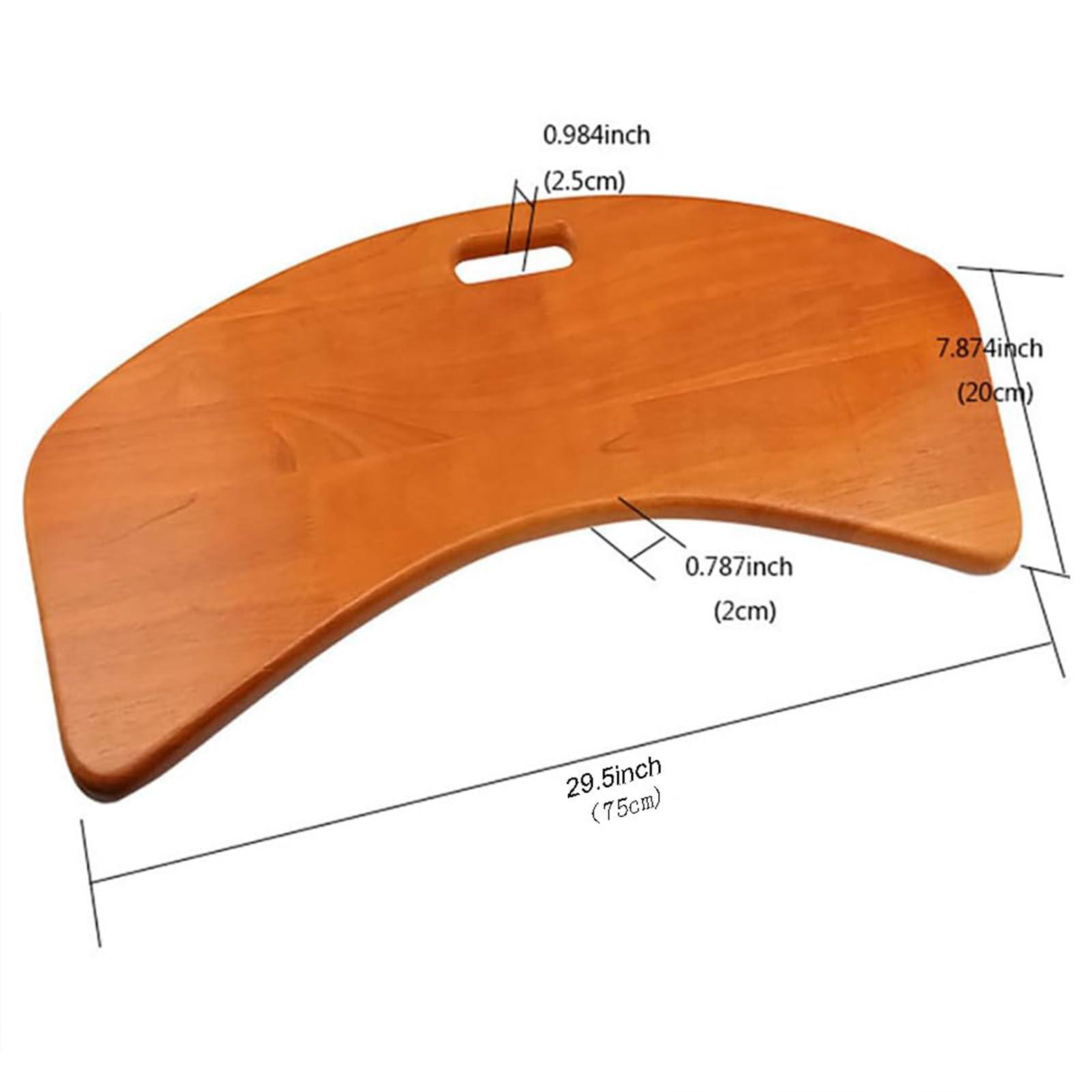 CPTCMYHM Mobility Transfer Board Wooden Curved wooden transfer board Patient Thickened Transfer Board Seated Transfer Board for Wheelchair Transferring Integral Transfer Board for Wheelchair Transfer