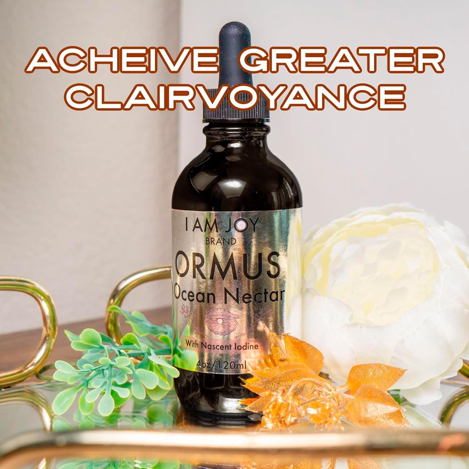 I Am Joy co. I Am Joy co. Ormus Ocean Nectar Monoatomic Gold with Iodine Designed to Decalcify The Pineal Gland, Support Thyroid and Increase Feelings of Alertness, Clarity of Thought and Energy 4oz