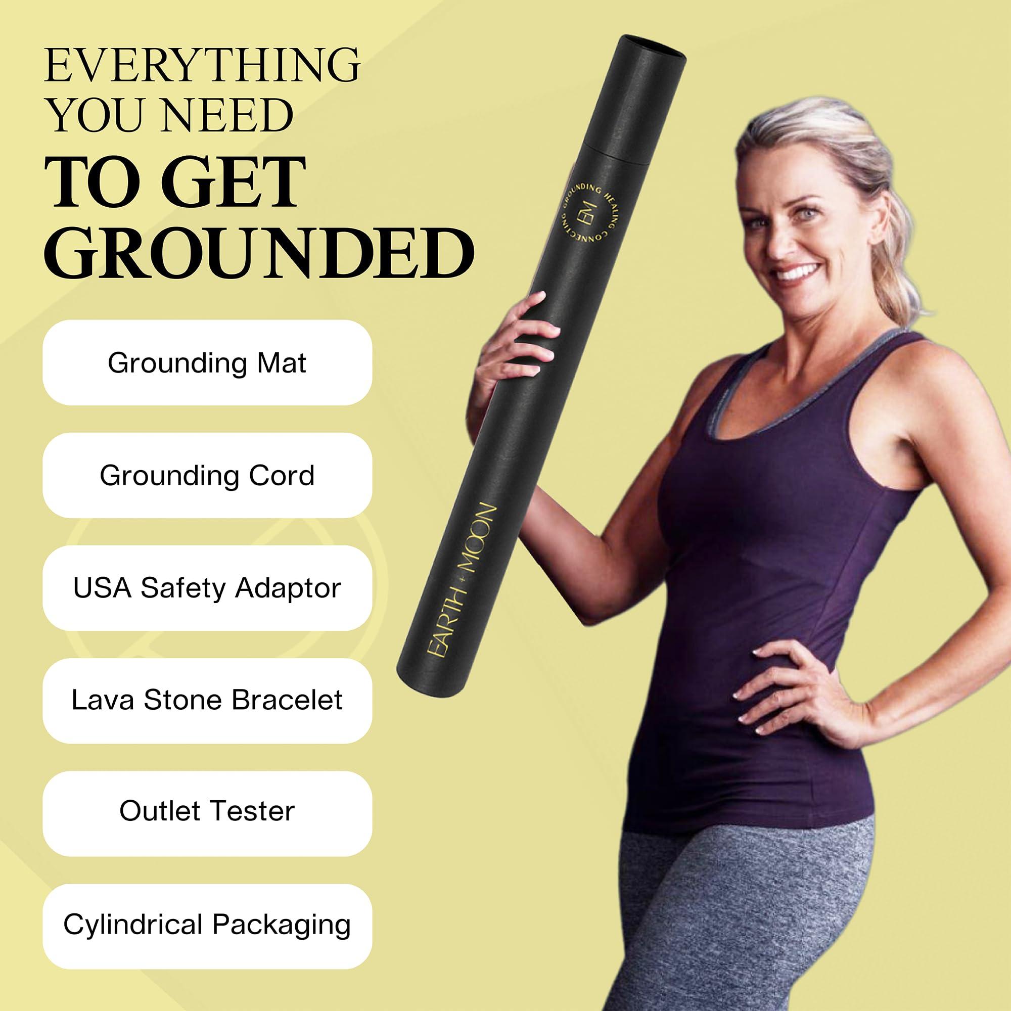 EARTH AND MOON Earth and Moon, Grounding Mat for Sleeping, Grounding Pad Universal Starter Kit, Grounding Mats for Overall Wellbeing, Get Grounded While You Sleep