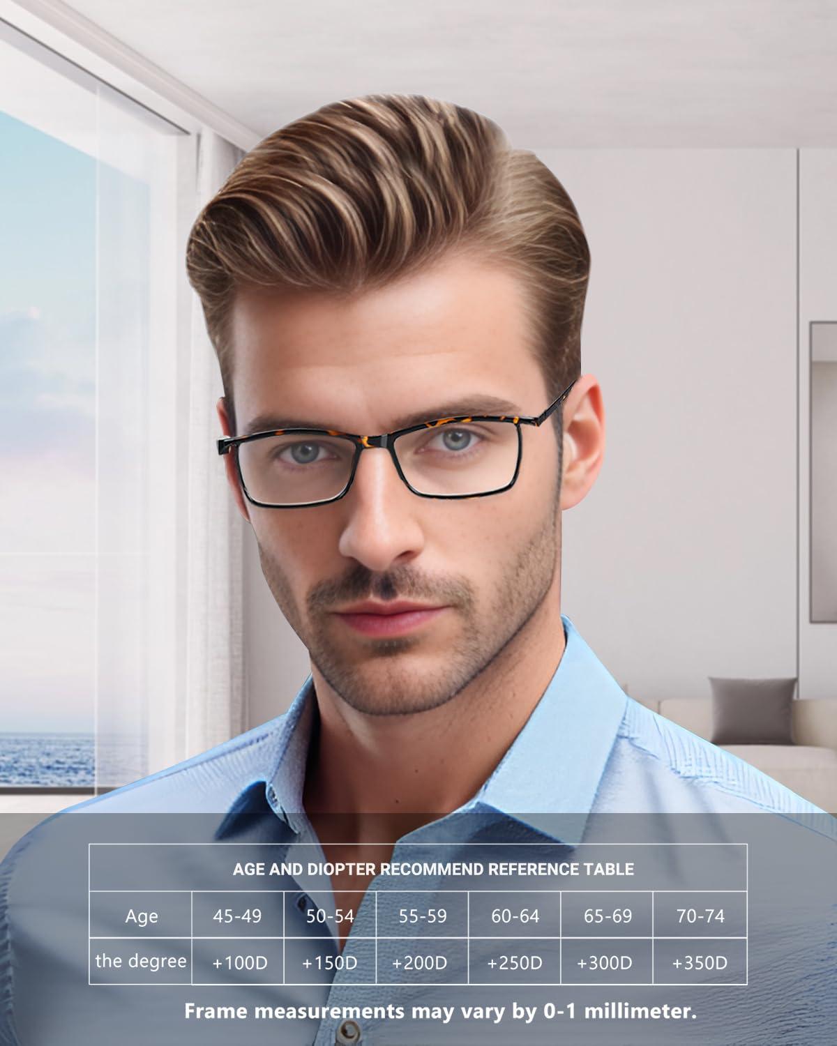 TERAISE TERAISE 4PCS Value Anti-Blue Light Reading Glasses,Lightweight Comfortable Reader Glasses for Men and Women,Sturdy Computer Reading Glasses Blue Light Blocking Included Eyeglasses Case(1.5X)