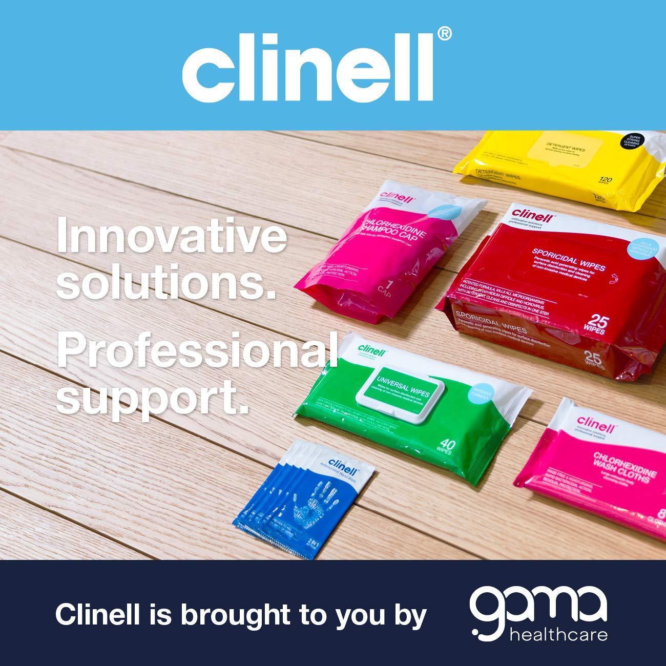 Clinell Clinell Universal Cleaning and Disinfectant Wipes for Surfaces - Pack of 120 Wipes - Multi Purpose Wipes, Kills 99.99% of Germs, Quick Action