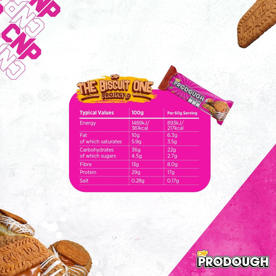 CNP Professional CNP Professional Prodough Milk Protein Bars, 17g Protein, Soft Centre Filled High-Protein Low-Sugar High-Fibre Bars, Available in 5 Delicious Flavours, 12 x 60g (Variety Box)