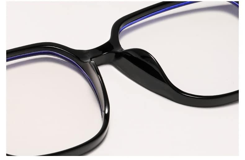 LTSRLL LTSRLL Extra Large Reading Glasses Women Men, Oversized TR Frame Computer Readers, Large Anti Blue Light/Eye Strain Eyewear (Color : Pink, Size : +350)