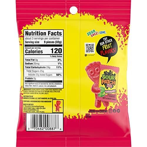 Sour Patch Kids SOUR PATCH KIDS Strawberry Soft and Chewy Candy, 12-3.6 oz Bags