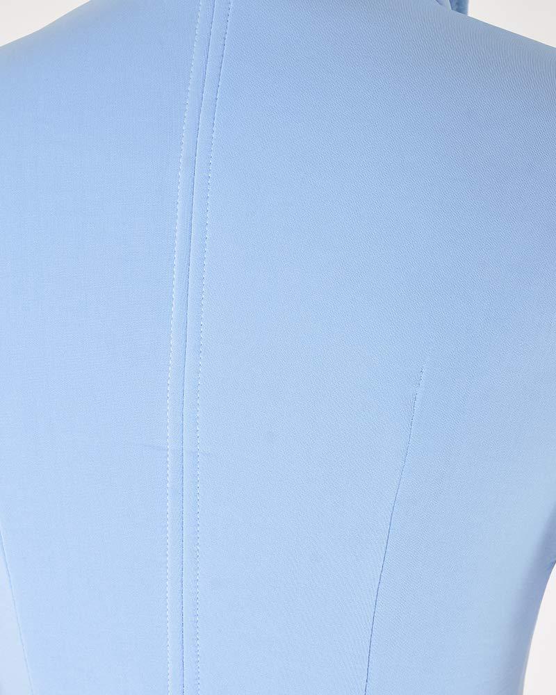 Cosplay.fm Cosplay.fm Women's Flight Attendant Stewardess Air Hostess Costume Uniform for Retro Party - Blue - XL