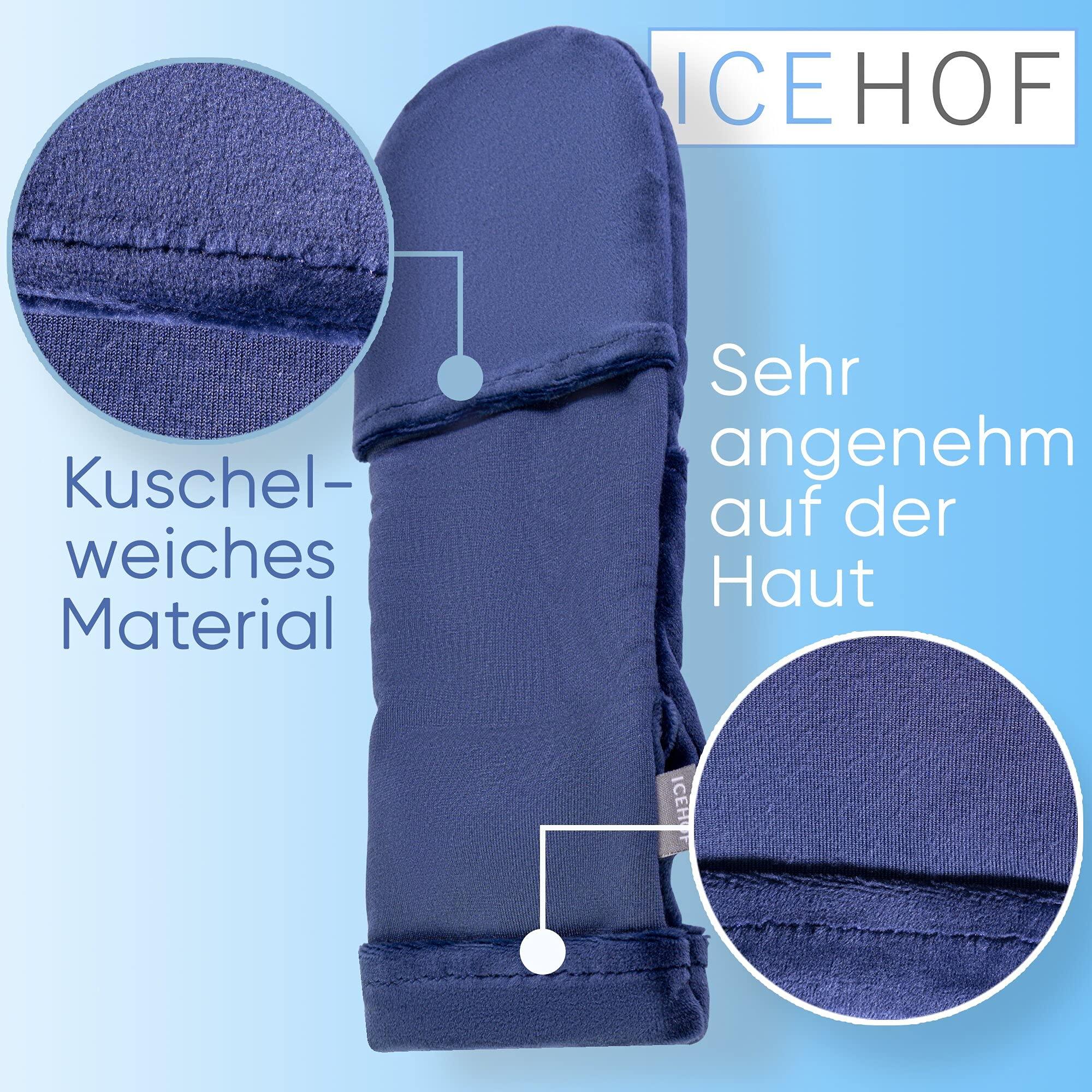 ICEHOF ICEHOF Cooling Socks with 4 Ice Packs - Gentle Fabric / 1 Pair with Cooling Pads Gel Cold Therapy for Feet Toes for Chemo Therapy Rheumatism Cold Socks Chemo - Size S