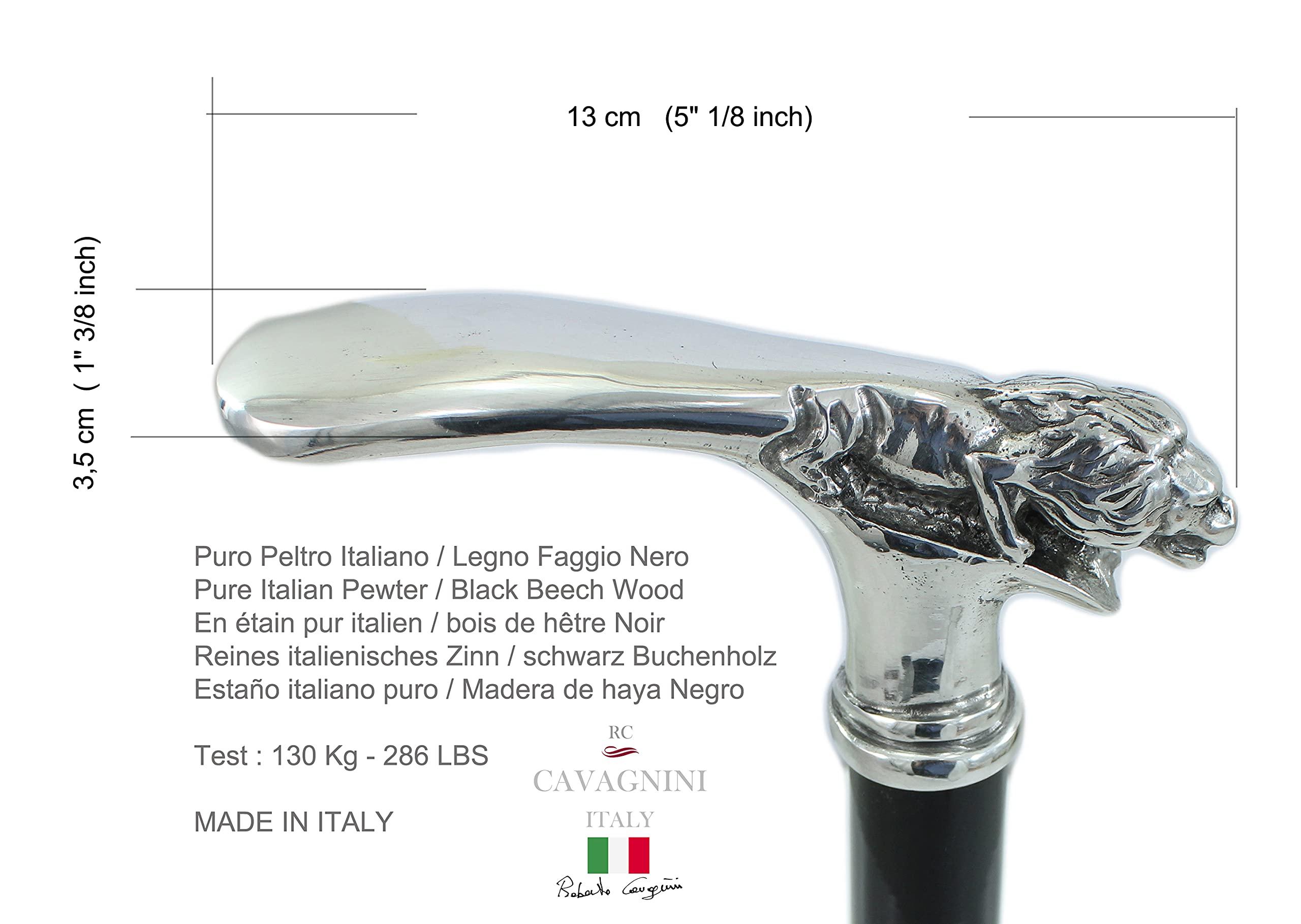 CAVAGNINI CAVAGNINI Luxury Walking Cane - Classic Jaguar Handle - Handmade