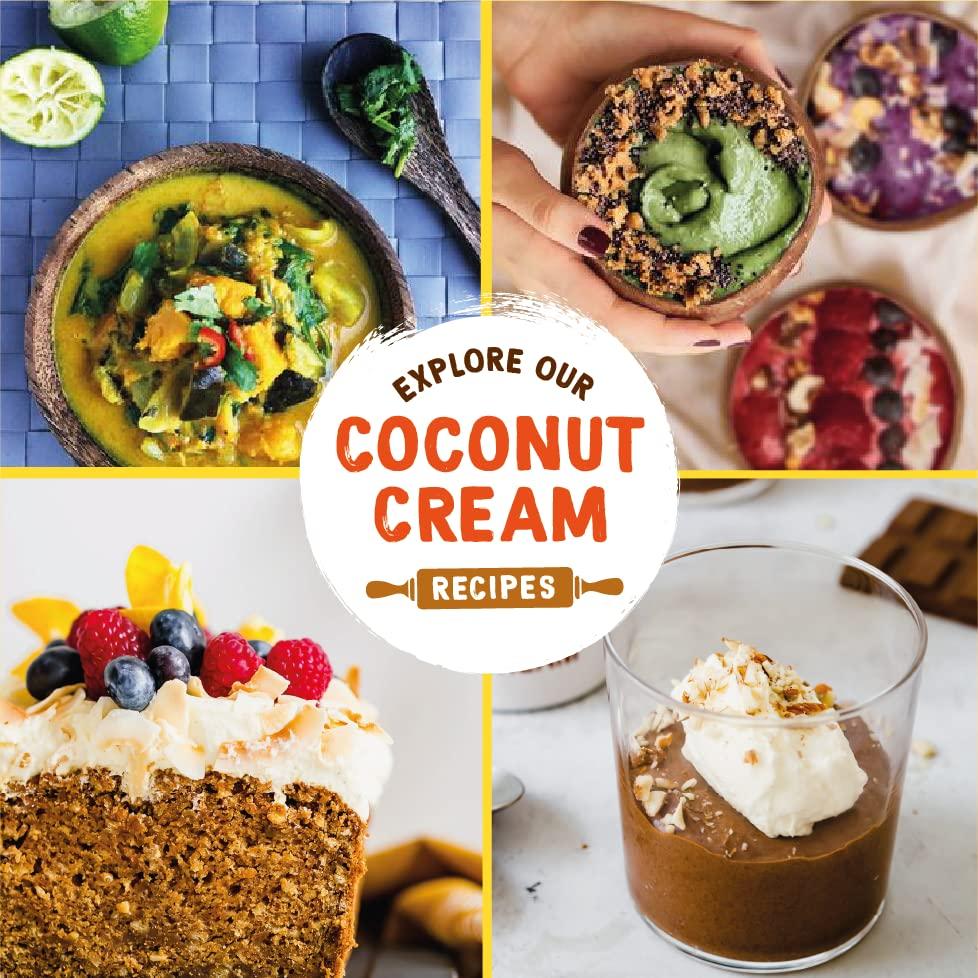 Coconut Merchant Coconut Cream Organic 400ml Pack of 6 |Dairy and Gluten Free| Ethically Sourced