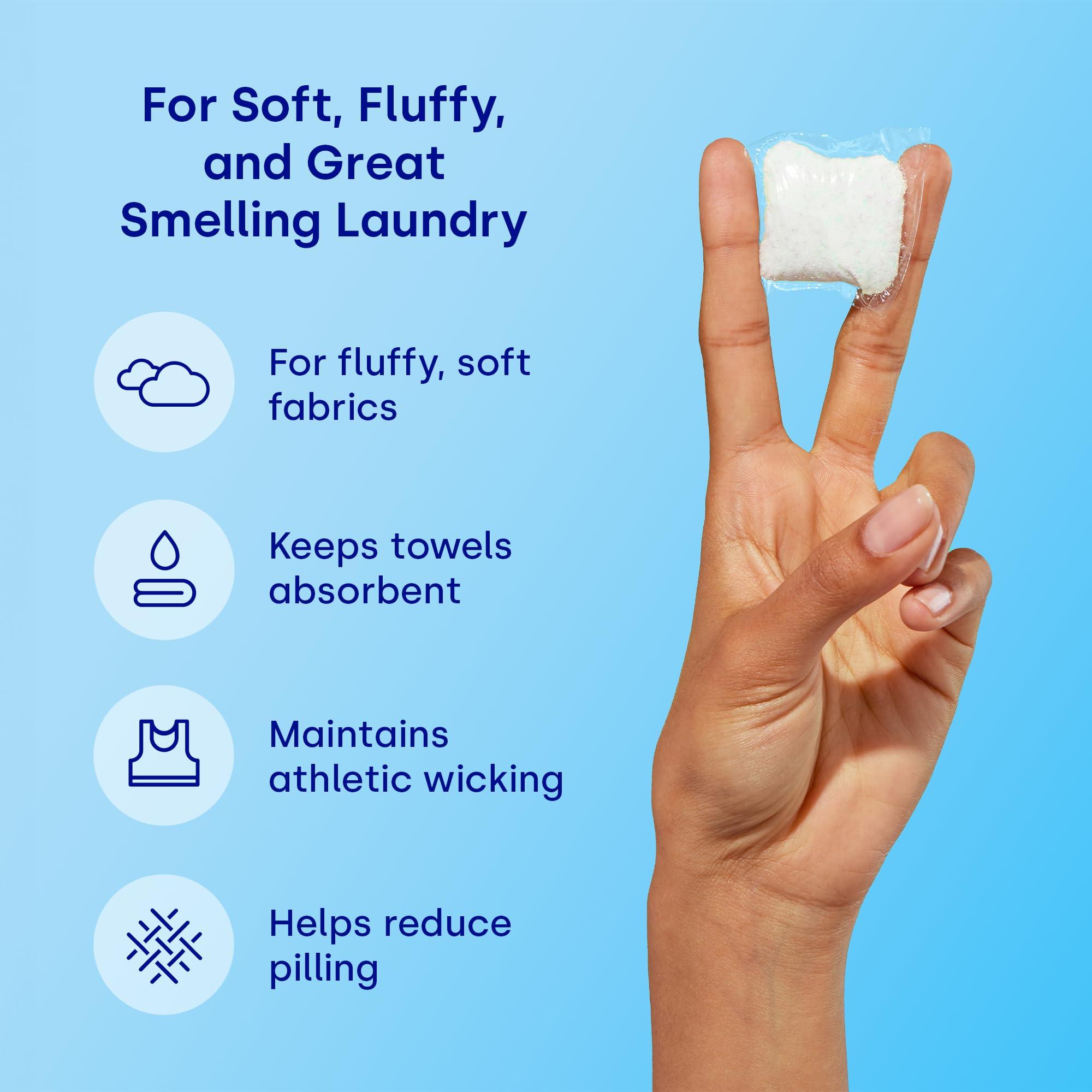 dropps Dropps Scent Booster Pods with Fabric Softener, Clean Scent, Natural, Eco Friendly, Plastic Free, 64 Count