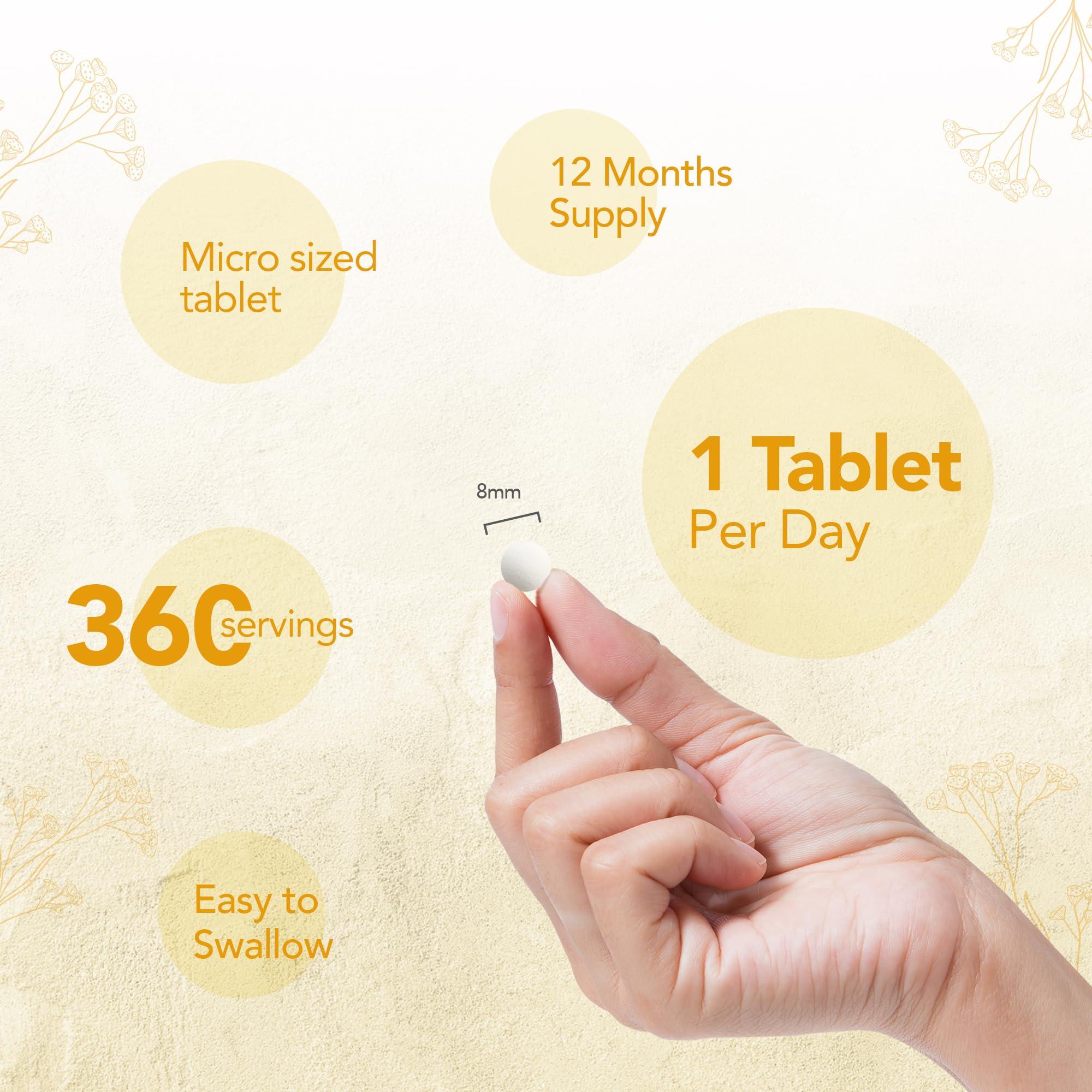 Zipvit Zipvit Vitamin D3 4000 IU, 360 Maximum Strength Vitamin D Tablets, 12 Months Supply, Vegetarian, 1 a Day, VIT D3 As Cholecalciferol, Supports Bones Muscles, Immune System