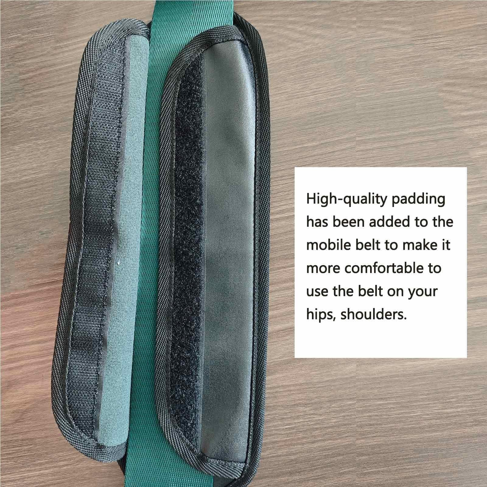 VEXIGO VEXIGO Extremity Mobilization Belt, Strap, Band Intended for Physical Therapy, Rehab, Stretching, Manual Traction, And Mobility with Pad Black, 3m(B)