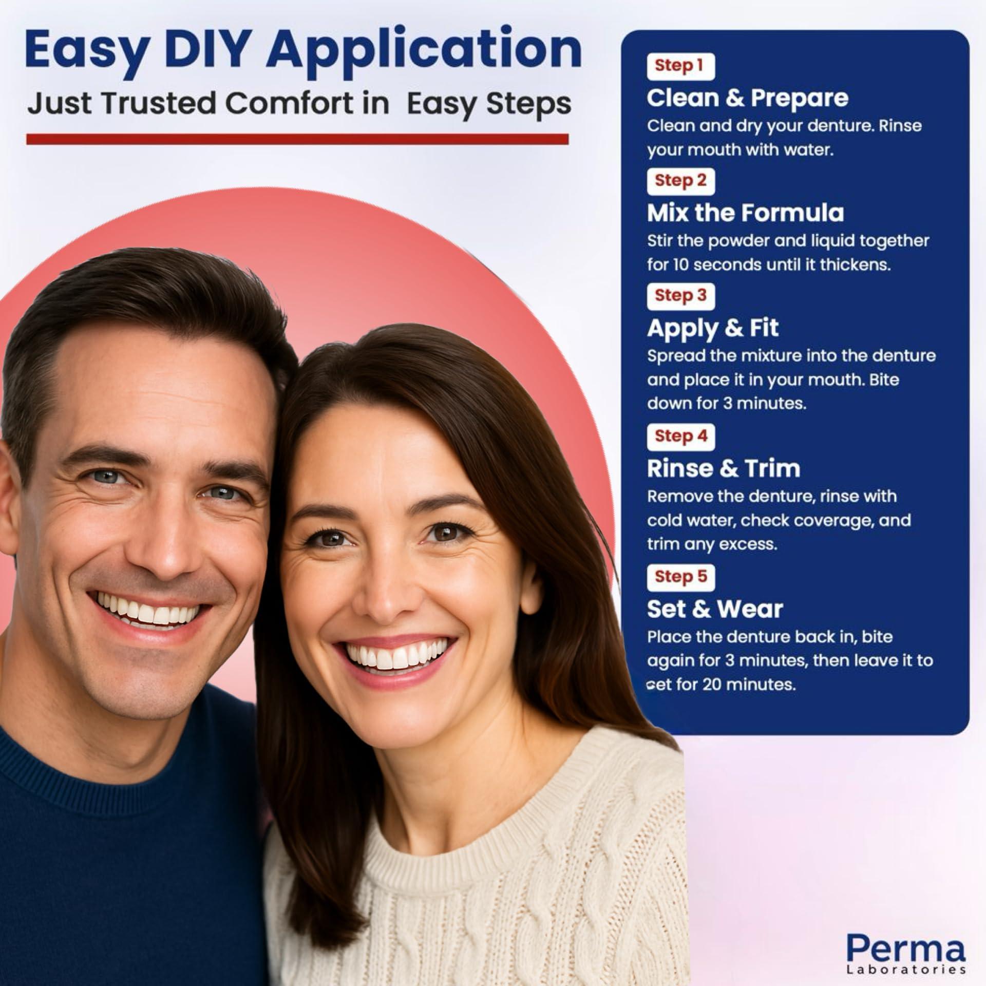 Perma Soft Perma Soft Denture Reliner Kit--Reline 2 Denture Plates