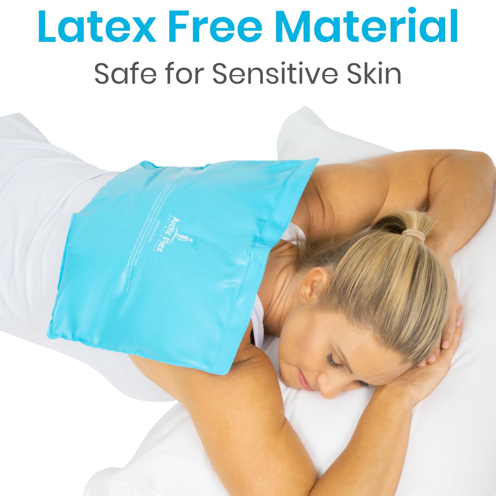 Arctic Flex Arctic Flex Reusable Gel Ice Pack - Cold Therapy Ice Bag - Medical Freezer Pad - Hot/Heated Compress Wrap for Knee, Shoulder, Back and Ankle - Flexible, Soft & Instant