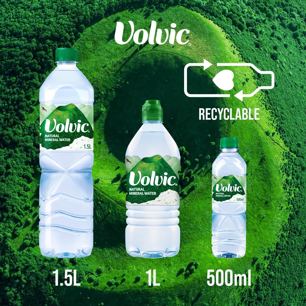 Volvic Volvic Still Mineral Water, 500 ml (Pack of 24)