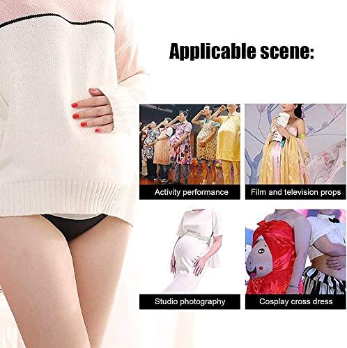 XRSMOU XRSMOU Silicone Fake Pregnant Belly, Soft and Realistic, Fake Belly, Fake Pregnant Woman, Fake Baby Belly,for Actor Performances, Movie Props (3months)