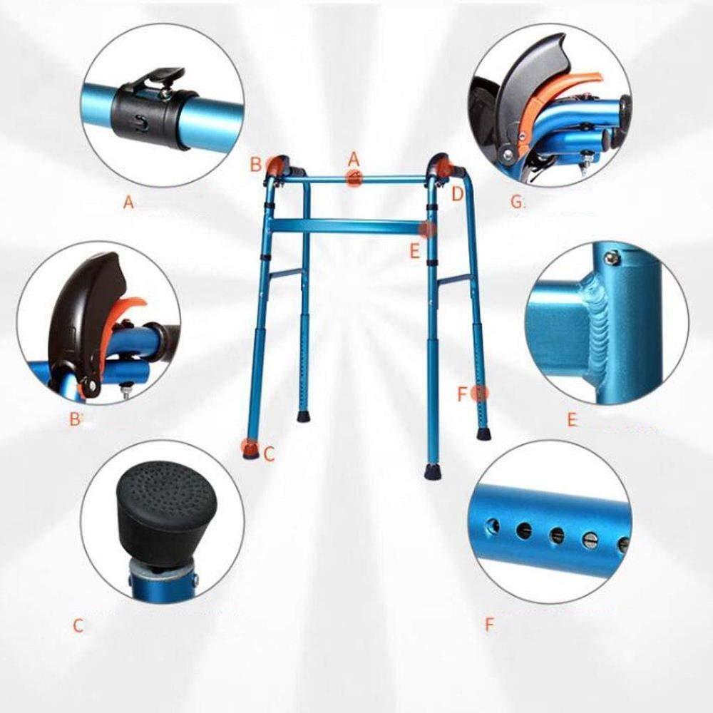 UYDJAKX Walking Frame Non-Slip Walking Stick with Hospital Stair Walker Elderly Disabled Walking Folding Star of Light