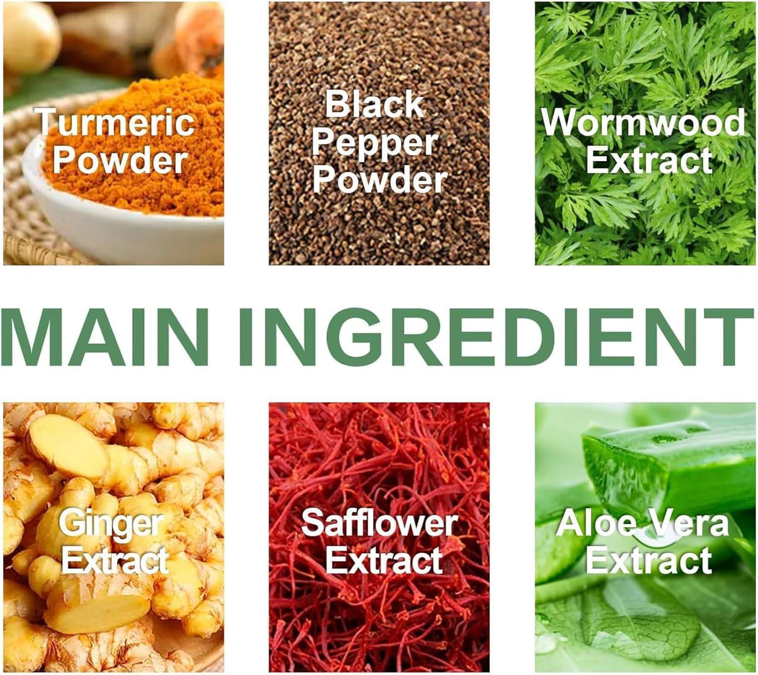 Kolarmo Turmericmax Gynecomastia Compress Patch,Luhaka Gynecomastia Cellulite Melting Patch,Gynecomastia Tightening Ginger for Men Chest Care Patch Turmeric Extract (2box)