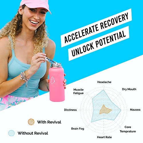 Revival Shots Revival Rapid Rehydration Electrolytes Powder - High Strength Vitamin C, B1, B3, B5, B12 Supplement Sachet Drink, Effervescent Electrolyte Hydration Tablets - 12 Pack Assorted Flavours