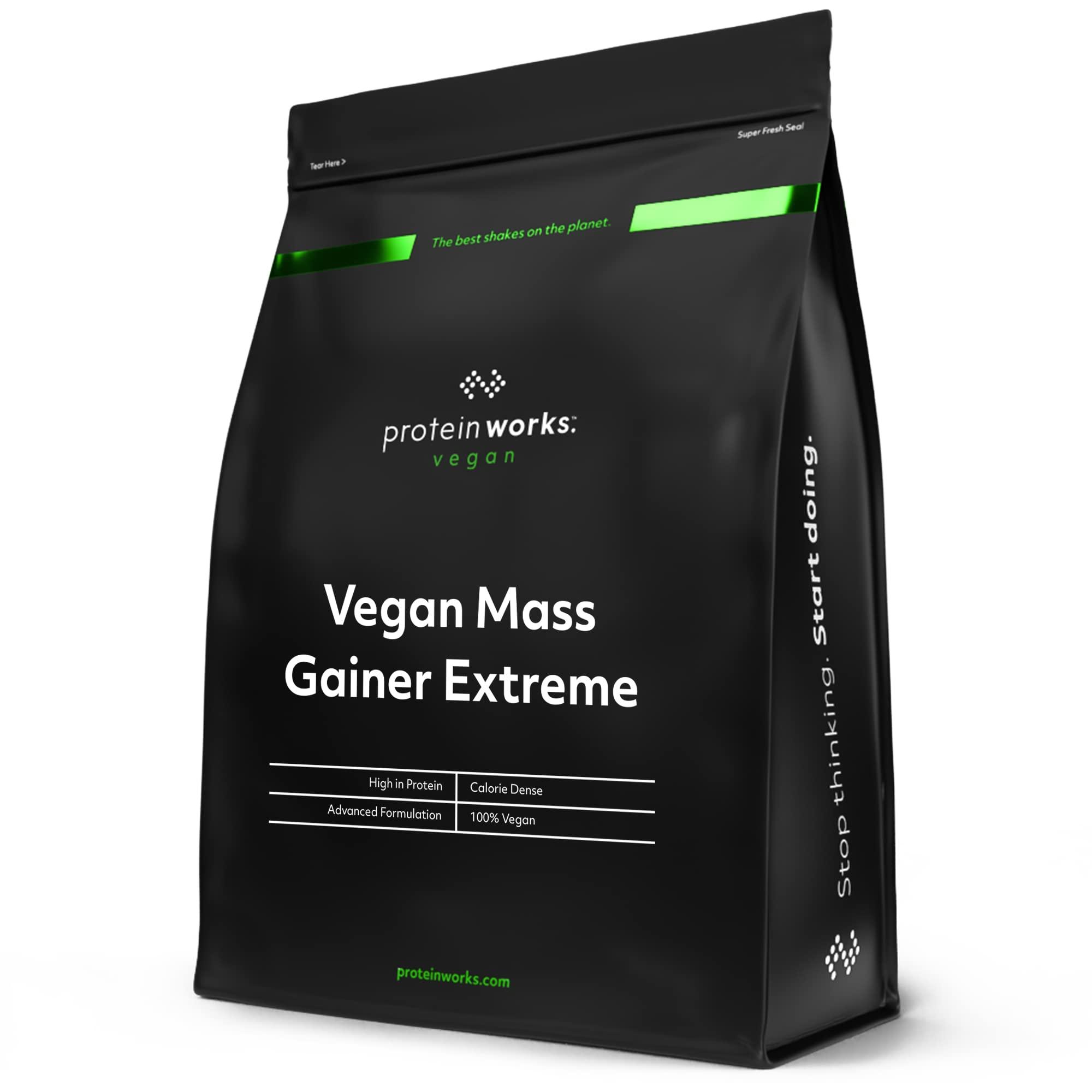 Protein Works Protein Works - Vegan Mass Gainer Extreme | High Calorie Protein Powder | Weight Gainer | Vitamins & Minerals | 10 Shakes | Cookies \'n\' Cream | 2kg
